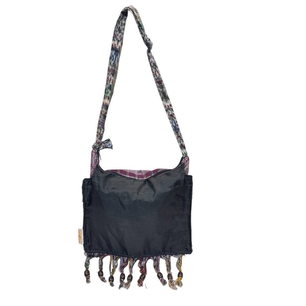 Gypse Rose Flap Interior Zipper Purse Knot 100% Cotton Made in Guatamala Hippie - Picture 3 of 12